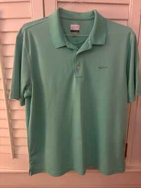 Greg Norman Collection Seafoam Green Polo Shirt